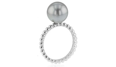 parel ring met 10-11 mm Tahiti parel