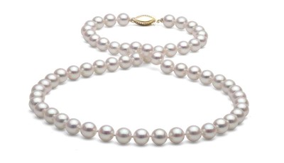 Parelketting AA+ Akoya parels 6-6,5mm met gouden sluiting