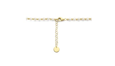 Collier met parels en gouden bolletjes