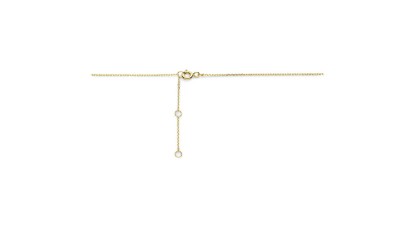 Gouden collier met 3 parels