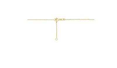 Gouden collier met parels 42-45 cm